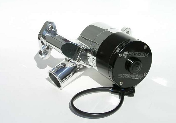 ELECTRIC WATER PUMP SBC , 4.3 V6 55 GPM POLISHED