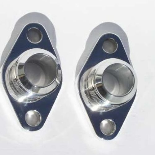 BBC W/PUMP PORT ADAPTERS (PR) -16AN MALE POLISHED