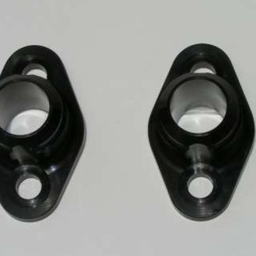 SBC W/PUMP PORT ADAPTERS (PR) -16AN MALE BLACK