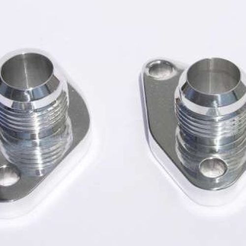SBF W/P PORT ADAPTERS -12AN   MALE. POLISHED “PAIR”