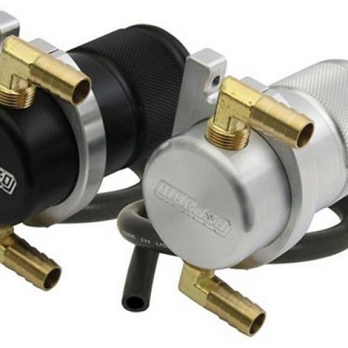 UNIV AIROIL SEPARATOR BREATHERKIT SMALL BILLET BODY, SILVER