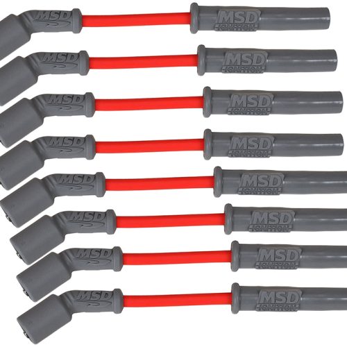 SUPER CONDUCTOR LEAD SET RED  SUIT HOLDEN LS1 EARLY 8″ LEADS