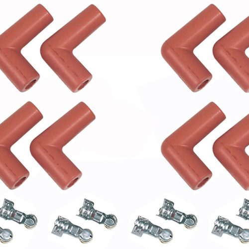 90DEG HIGH TEMP BOOTS (8) 90 DEG. 8 BOOTS & 8 TERMINALS