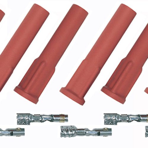 STRAIGHT PRO TEMP BOOTS (8) 8 BOOTS & 8 TERMINALS