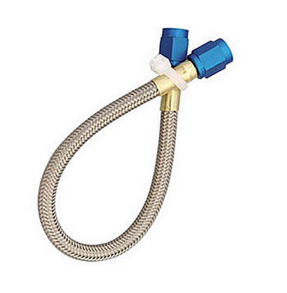 NOS -4AN 3 FOOT HOSE BLUE FITTINGS