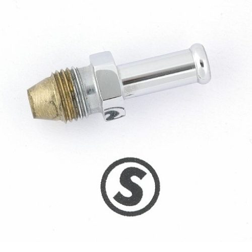 STROMBERG INLET HOSE FITTING  CHROME SUPERSEAT 5/16 -3/8 ID