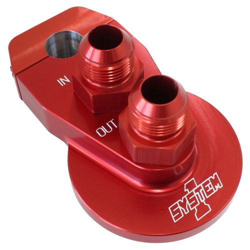 BILLET REMOTE FILTER MOUNT -10FITS 1″ DIAMETER CHASSIS TUBE