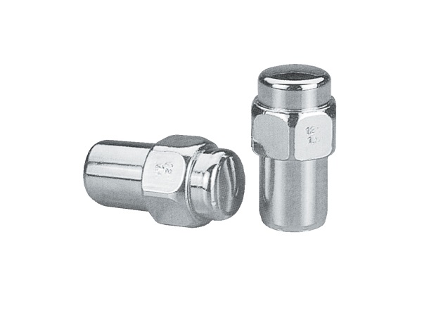 CHROME MAG WHEEL NUTS (4) 1/2" R.H. AUTO DRAG .750 SHANK