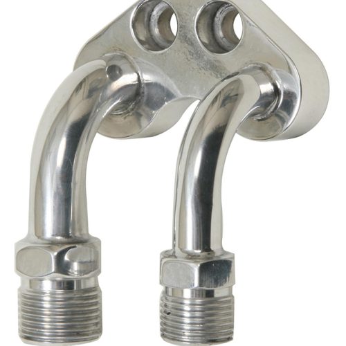 VINTAGEAIR COMP BLOCK FITTING POLISHED AIR COND