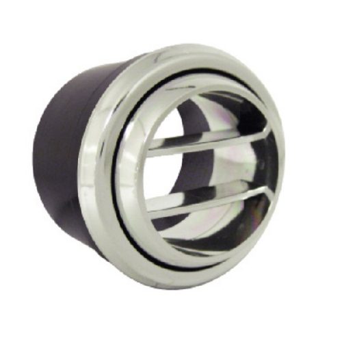 VINTAGE AIR ROUND CHROME DUCT DOUBLE VANE SUIT 2.5″ HOSE