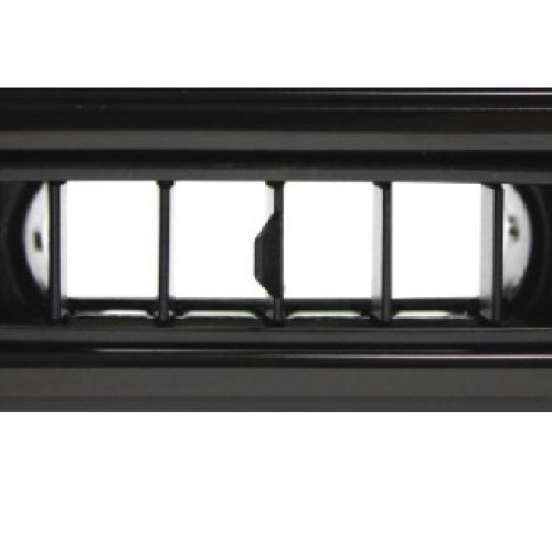 BLACK ANODIS STREAMLINE LOUVERRECT 1.75X4.875 BLK ALUM TRIM