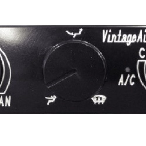 VINTAGE AIR 3 KNOB STREAMLINE BLACK HORIZON GEN IV 5 CONTROL