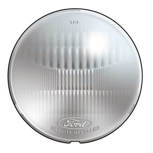 1933/34 FORD HEADLAMP LENS  EAW/ORIGINAL FORD LOGO GLASS