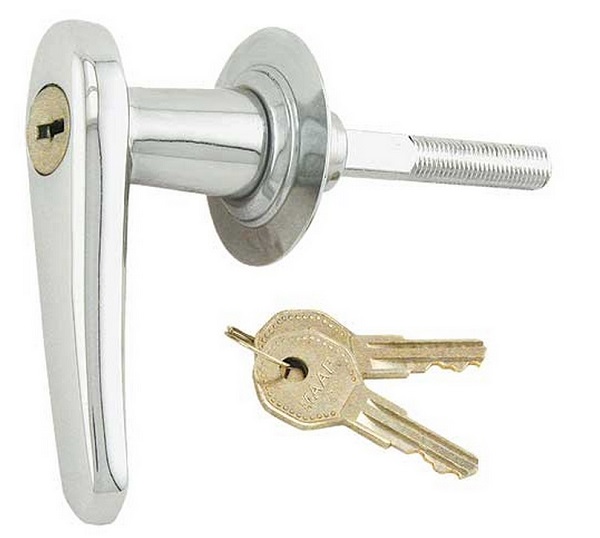 1932-34 DECK LID HANDLE LOCKING DIE CAST-CHROME