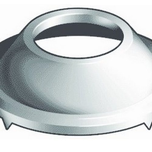 1935/36 CLOSEDCAR HANDLE RISER& ESCUTCHEON CHROME EA