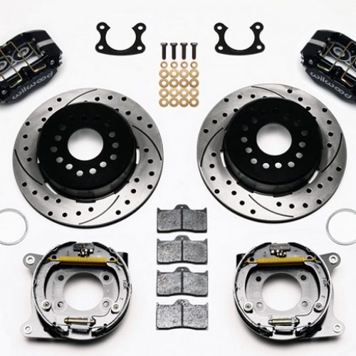 DUST BOOT PARK BRAKE KIT 12.19DRILLED, SMALL FORD 2.66″ OS