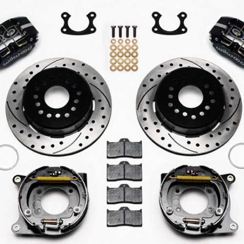 DUST BOOT PARK BRAKE KIT 12.19DRILLED, SMALL FORD 2.50″ OS