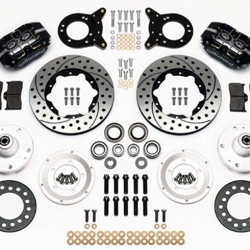 DUSTBOOT FRONT BRAKE KIT FORD MUSTANG FALCON, 11.00″ DRILLED