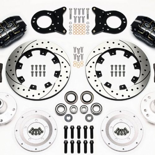 DUSTBOOT FRONT BRAKE KIT FORD MUSTANG FALCON, 12.19″ DRILLED
