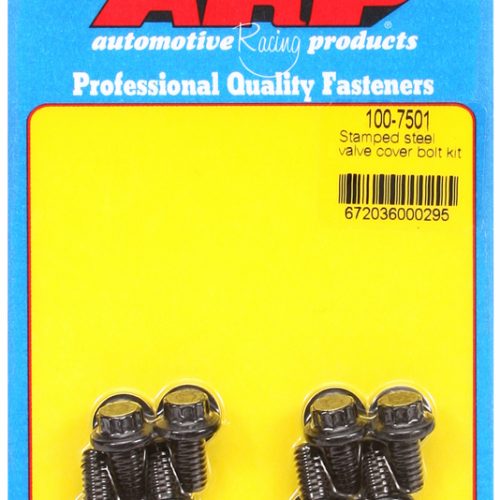 VALVE COVER BOLT KIT 1/4-20   BLK 12PT 8 PCS STEEL COVERS