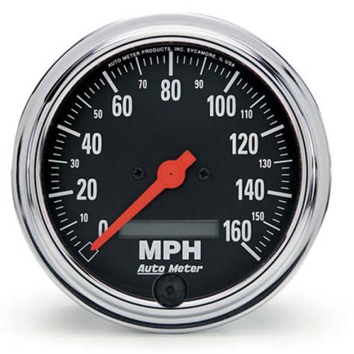 TRAD CHROME 3-3/8″ SPEEDOMETER120MPH, IN-DASH, ELECTRONIC