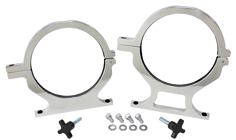 NOS BOTTLE BILLET BRACKETS *PAIR* POLISHED NITROUS - Image 2