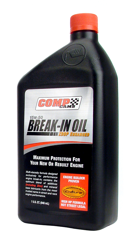 BREAK IN OIL 15W50 1QT HAS ZINC PHOSPHOROUS MOLY