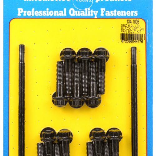 OIL PAN BOLTS, CHEV LT1 6.2L BLACK OXIDE, HEX