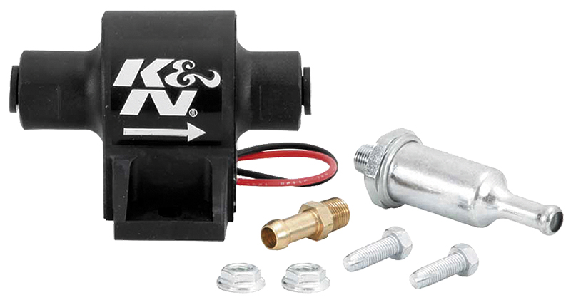 ELECTRIC FUEL PUMP, 34GPH 7-10 PSI, 3/8" BARB & FILTER