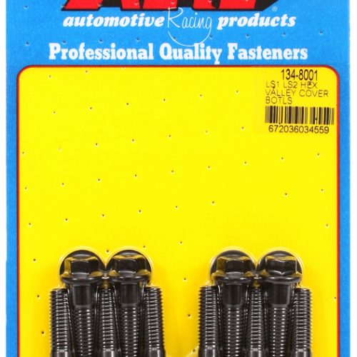 LS CHEV 1 2 INTAKE VALLEY     COVER BOLTS BLK HEX