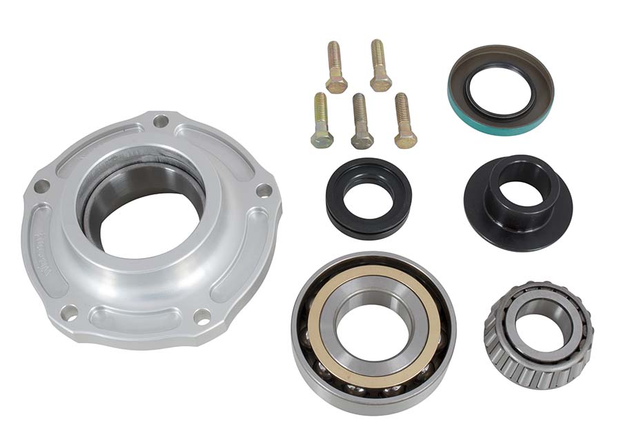 TAPER/BALL BRG PINION SUPPORT 28-SPLINE PINION, BILLET ALUM.