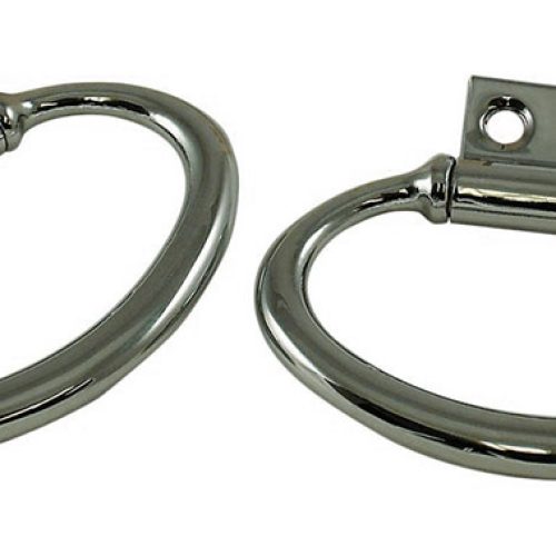 1933-34 FORD DOOR PULL INSIDE HANDLES – CHROME CAST STEEL