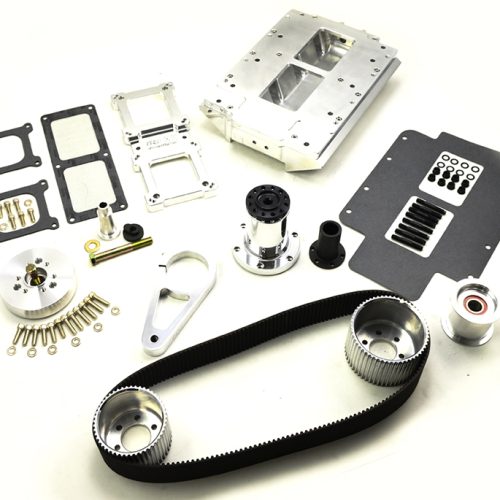 LS BLOWER KIT, CARBURETTED    BILLET RECTANGLE PORT MANIFOLD