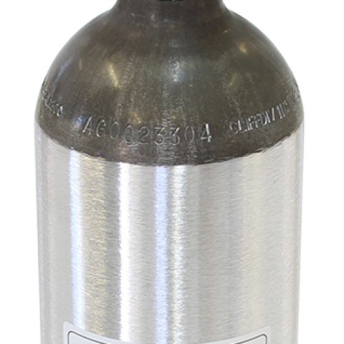 DEDENBEAR 2.5lb. CO-2 BOTTLE & VALVE ONLY. 4.375″ = 111MM