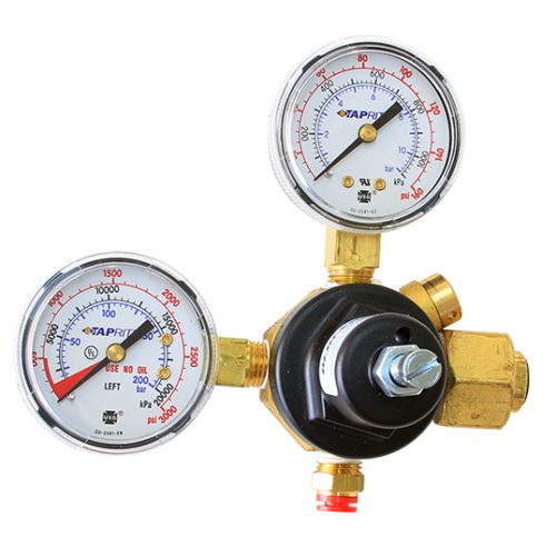 DEDENBEAR CO-2 REGULATOR 0-125 PSI, INC 2 X GAUGES