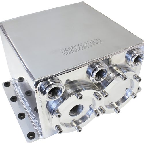 DUAL FUEL PUMP SURGE TANK POLISHED SUITS 2 X AF49-1014