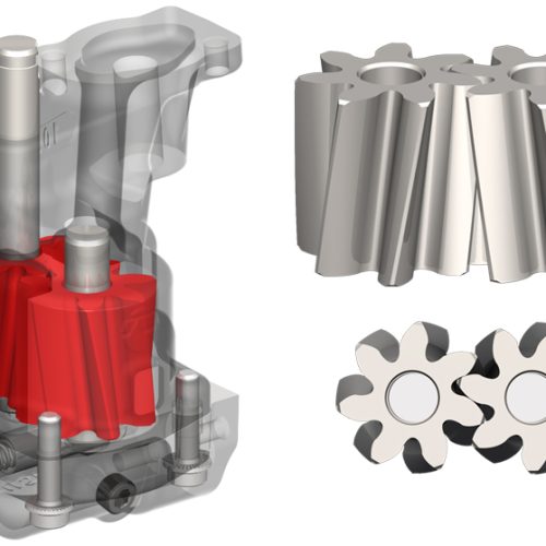 CHEV SBC SHARK TOOTH OIL PUMP  25% MORE VOLUME 3/4 PRESS IN