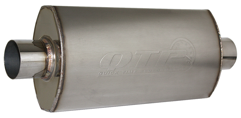 AR3 RACE MUFFLER 2.5" CENTRE IN/OUT, 13.63" x 7.0" x 4.36"