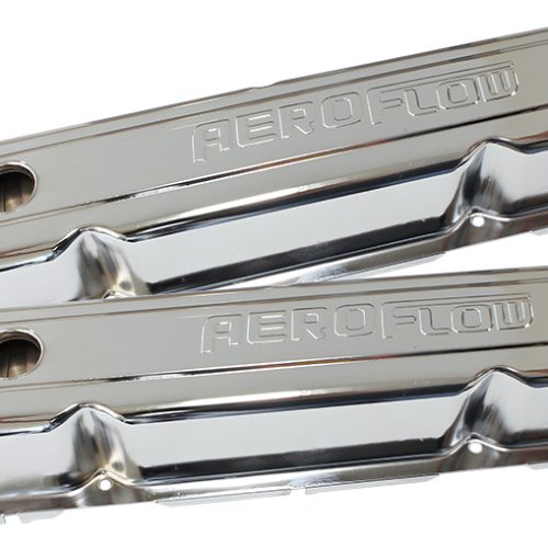 STEEL VALVE COVERS CHRYSLER SBCHROME WITH AEROFLOW LOGO