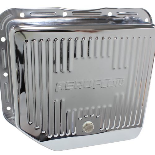 TH350 DEEP TRANSMISSION PAN   CHROME W/ DRAIN PLUG