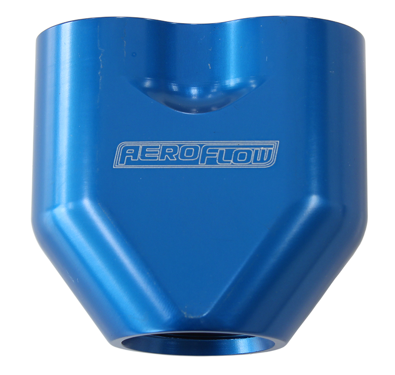 AEROFLOW -10AN TO 2x-8AN FEMALE ORB U BLOCK BLUE