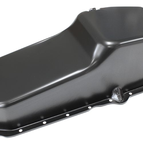 STOCK OIL PAN SBC LATE ’86 ON RH/SIDE DIPSTICK BLACK