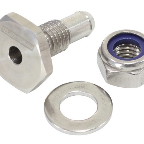 stainless steel soft hose vac port adapter