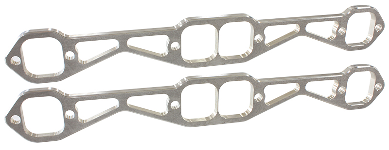 SBC header flanges set 1-7/8" Square port 1.88 X 1.88" PAIR