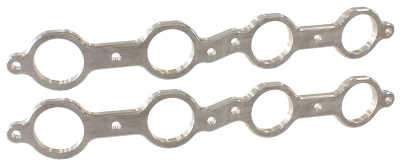 LS Chev header flanges 1-7/8" Round port (PAIR) 1.88" PORT