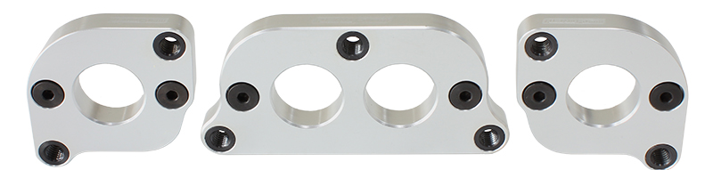 SBC Aluminium adapter kit use large pipe - std pattern head