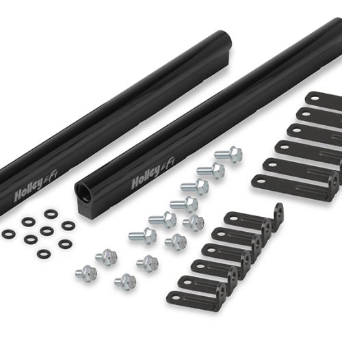 FUEL RAIL KIT FOR HO300-137 -8AN ORB, BLACK,