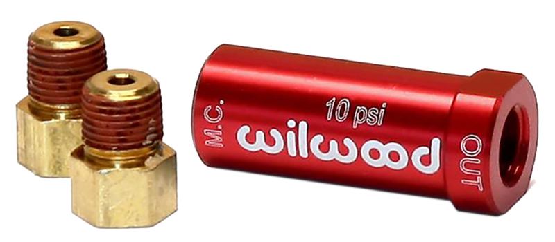 RESIDUAL PRESSURE VALVE, 10PSIRED, INCLUDES FITTINGS