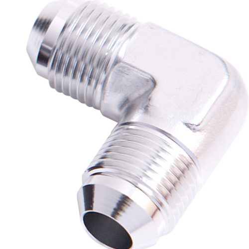 MALE FLARE UNION 90 DEG -10AN SILVER MALE TO MALE 90 DEG