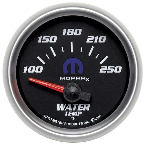 2-1/16″ ELECT WATER 100-250F  BLUE MOPAR LOGO, BLACK FACE